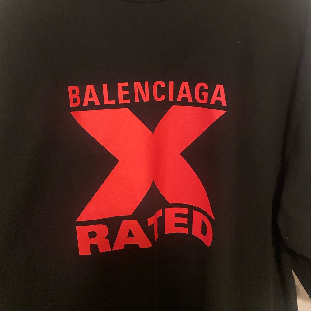 Balenciaga X Rated Oversized Shirt